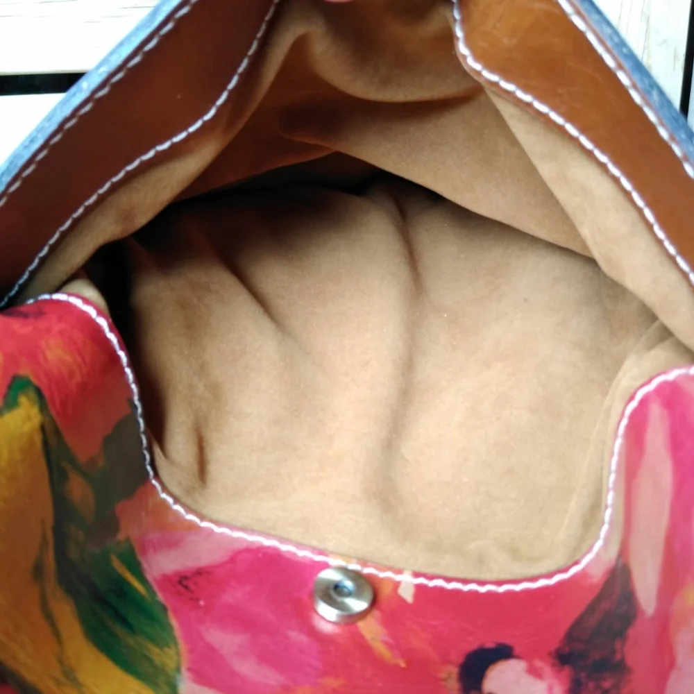 Patricia Nash “Luzille” Floral Leather Backpack in Excellent Condition